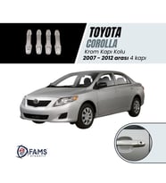 Toyota Corolla Uyumlu Krom Kapı Kolu 4 Kapı 2007-2012 P.çelik