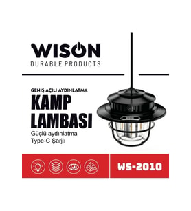Wison WS-2010 Geniş Açılı Aydınlatma Kamp Lambası (5680)