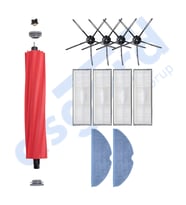 ROBOROCK S7 ( PLUS- MAXV-MAXV ULTRA- PRO ULTRA ) UYUMLU 1 Ana Fırça 4 Yan Fırça 4 Filtre 2 Mop PKT-iasgf0000725
