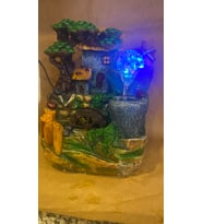 su şelalesi led ışıklı değirmenli şelale