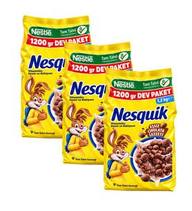 Nesquik Tam Tahıl Gevreği 1200 gr 3 lü (3,6 kg)