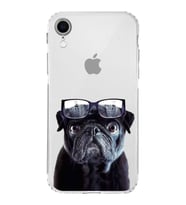 PrintiFy iPhone XR ile Uyumlu Köpek 3 Kamera Korumalı Şeffaf Kılıf