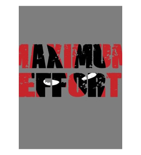 Maksimum Çaba Tablo Ahşap Poster Dekoratif
