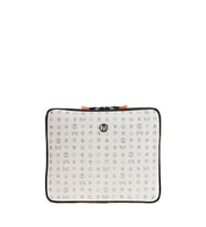 Bilik Deri Monogram Beyaz Unisex Laptop & Evrak Çantası TABLET-MN 12"