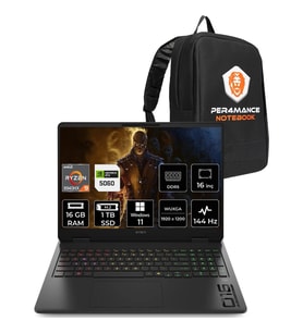 HP Omen 16 Ryzen 9 8940HX RTX 5060 8GB 16GB RAM 1TB SSD 16" FHD+ 144Hz Win11 Pro C3YN8EAPN408 Gaming Laptop + Per4 Çanta