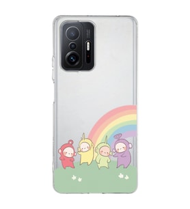 Redmi Mi 11T/Mi 11T Pro Uyumlu Teletubbies Desenli Şeffaf Telefon Kılıfı