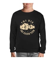Two Man One Team Siyah Çocuk Sweatshirt