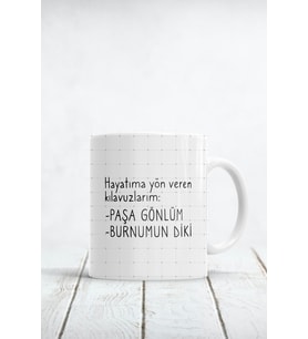 Hayatıma Yön Veren Klavuzlarım Baskılı Kupa Bardak