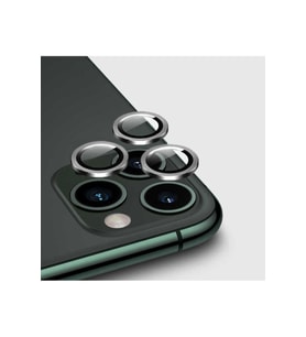Apple iPhone 12 Pro Max Uyumlu Zore CL-02 Kamera Lens Koruyucu (Gümüş)