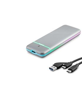 SSD Kutu Type-C 3.1 + Usb3.0 Nvme + Ngff M2 Chıp Rtl9210B Gri HDX1774