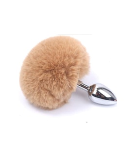 World Bunny Tail Peluşlu Metal  Plug-Coffie