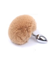 World Bunny Tail Peluşlu Metal  Plug-Coffie