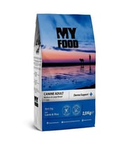 My Food Kuzulu&Pirinçli Yetişkin Orta/Büyük Irk Köpek Maması Derma Support 2,5 Kg (Kahverengi)