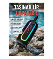 Taşınabilir Bluetooth Hoparlör Kırmızı IP67 Su Geçirmez Bluetooth 5.1