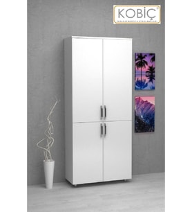 DOSYA DOLABI TAM KAPAK 70X35X185 CM (BEYAZ)