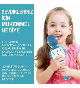 Eğlenceli Karaoke Mikrofonu - Çocuklar İçin