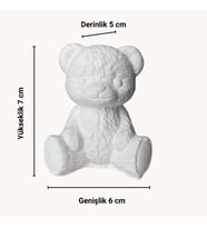 SİLİKON KALIP AYICIK FİGÜR MUM TAŞ TOZU EPOKSİ SİLİKON İTHAL KALIP (Krem)