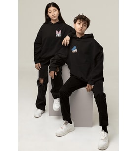 Donald Duck ve Daisy Duck Sevgili/Çift/Arkadaşlık 2'li Kapşonlu Sweatshirt Seti (Siyah)