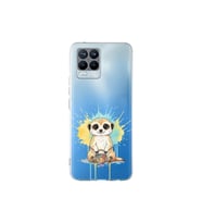 Realme 8 Pro ile Uyumlu Splash Mirket Tasarımlı Şeffaf Silikon Kılıf