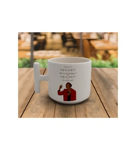 Latte & Espresso El Yapımı Friends Smeely Cat T Kulp Kupa 200 Ml