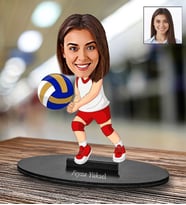 Kişiye Özel Voleybol Tasarımlı Karikatür Biblo 104