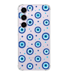 PrintiFy Samsung Galaxy S23 Plus Uyumlu Nazar Boncuğu 1 Baskılı Şeffaf Köşe Korumalı Antişok Kılıf