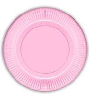 Makaron Karton Tabak, 23 cm x 8 Adet - Pembe (STD)