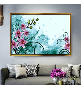 Altın Çerçeveli dekoratif tablo a1198 (Gold)