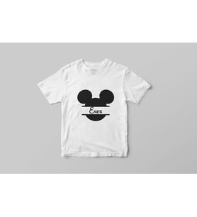 Mickey Mause Baskı Tişört ( Çocuk - Büyük ) Kişiye Özel