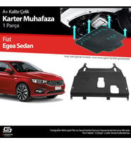 S-Dizayn Fiat Egea HB Çelik Karter Muhafaza Koruma 2015 Üzeri A+ Kalite