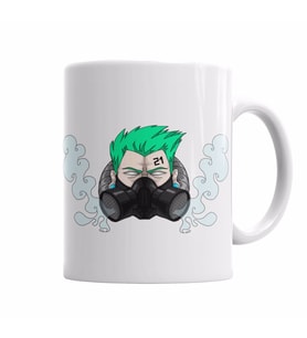 Fantasy Gas Mask Kupa Bardak Porselen