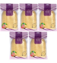 Derma Naturel Loofah Kabak Havlu Banyo Eldiveni (15*24CM) MS-11 (5 Li Set)