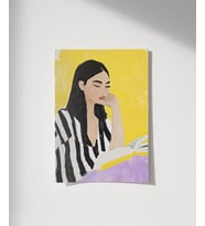 Çerçevesiz Poster Düşünce Portreleri (Çok Renkli)