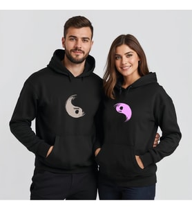 Sevgililer Günü Özel Kombin, 2 Ürün Kapüşonlu Hoodie Sweatshirt