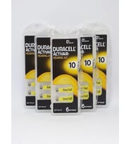 Duracell 10 Numara Kulaklık Pili 6'lı-5 Paket 5*6