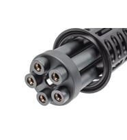 WELL PRO M-Lok Chainsaw Electric Rotating Micro M134 Gatling Mini Vulcan AEG Airsoft Tüfek (Siyah)