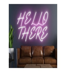 HELLO THERE Yazılı Neon Tabela