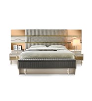 MARSİLYA MDF BAZALI BENCHLİ KARYOLA VE BAŞLIK+2 KOMODİN