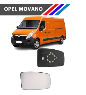 Opel Movano 3 Kasa Sol Dış Ayna Üst Camı Sürücü Tarafı Isıtmalı
