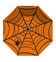 Tabak halloween cadılar bayramı örümcek sekizgen turuncu pk:8-