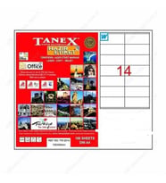 Tanex TW-2614 - 105 x 40 mm Laser Etiket 100 Adet Ücretsiz Kargo