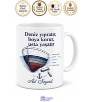 Tekne Boyama Boya Ustası Yatların Sualtı Koruyucusu Çay Kupası Hediye