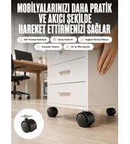 Kilitsiz 4 cm Tekerlek Ayak 4’lü Set Sessiz ve Dayanıklı