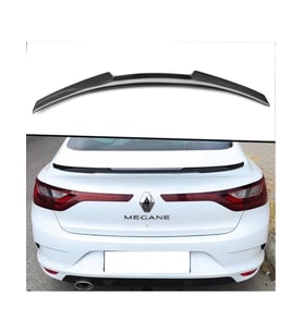 renault megane 4 sedan plastik parlak siyah boyalı m4 spoiler
