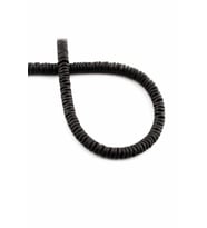 Hematit Doğal Taş Mat Siyah Rondela Kesim 6x1mm Dizi [AA]