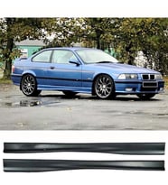 Bmw E36 3 Serisi M Technic Yan Marşpiyel Seti Mat Siyah Plastik 2 Adet 1990-2000