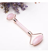 Pembe Kuvars Taşı ve Gua Sha Rose Quartz Roller Cilt Masaj Aleti Bakım Seti