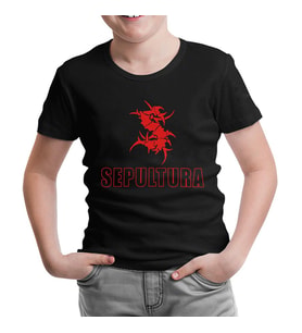Sepultura Siyah Çocuk Tshirt