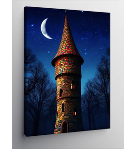 Kanvas Tablo Gece Kulesi