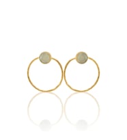 Kadir Jewellery 22 Ayar Altın Kaplama Kadın Halka Küpe -El İşçiliği Ve Hipoalerjenik Küpe
